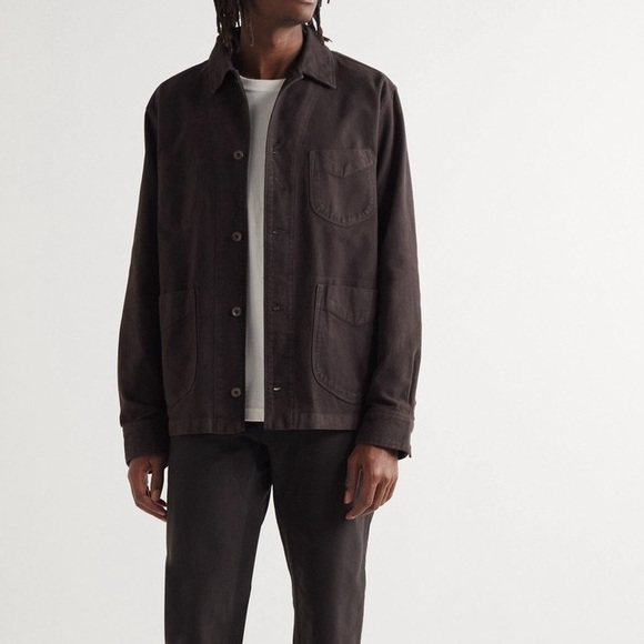 rag & bone Other - Mens Rag & Bone Mace Cotton Moleskin Shirt Jacket in Espresso Brown Sz M